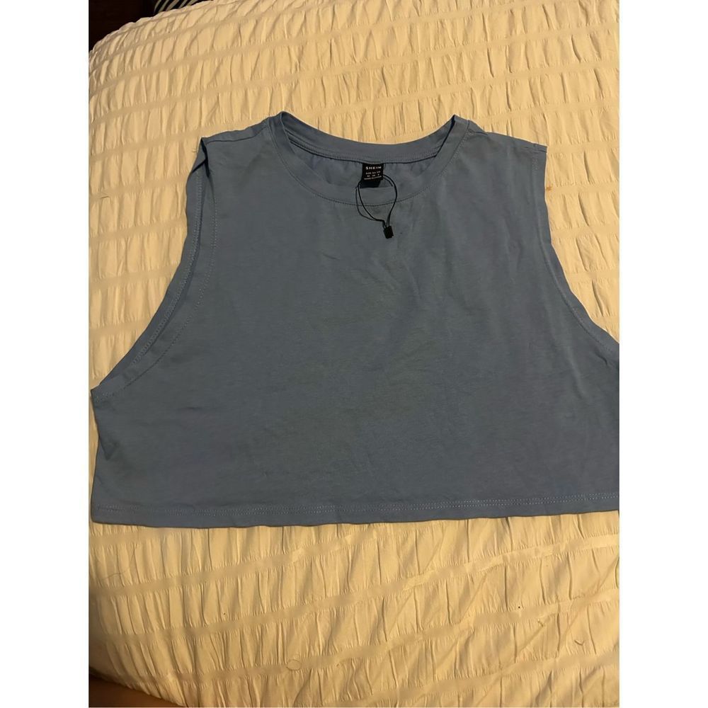 Light Blue Crop Top - Size M